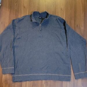 Izod Men's Charcoal Zip-Up Sweater